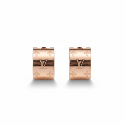 Aretes Louis Vuitton Style -Oro rosa
