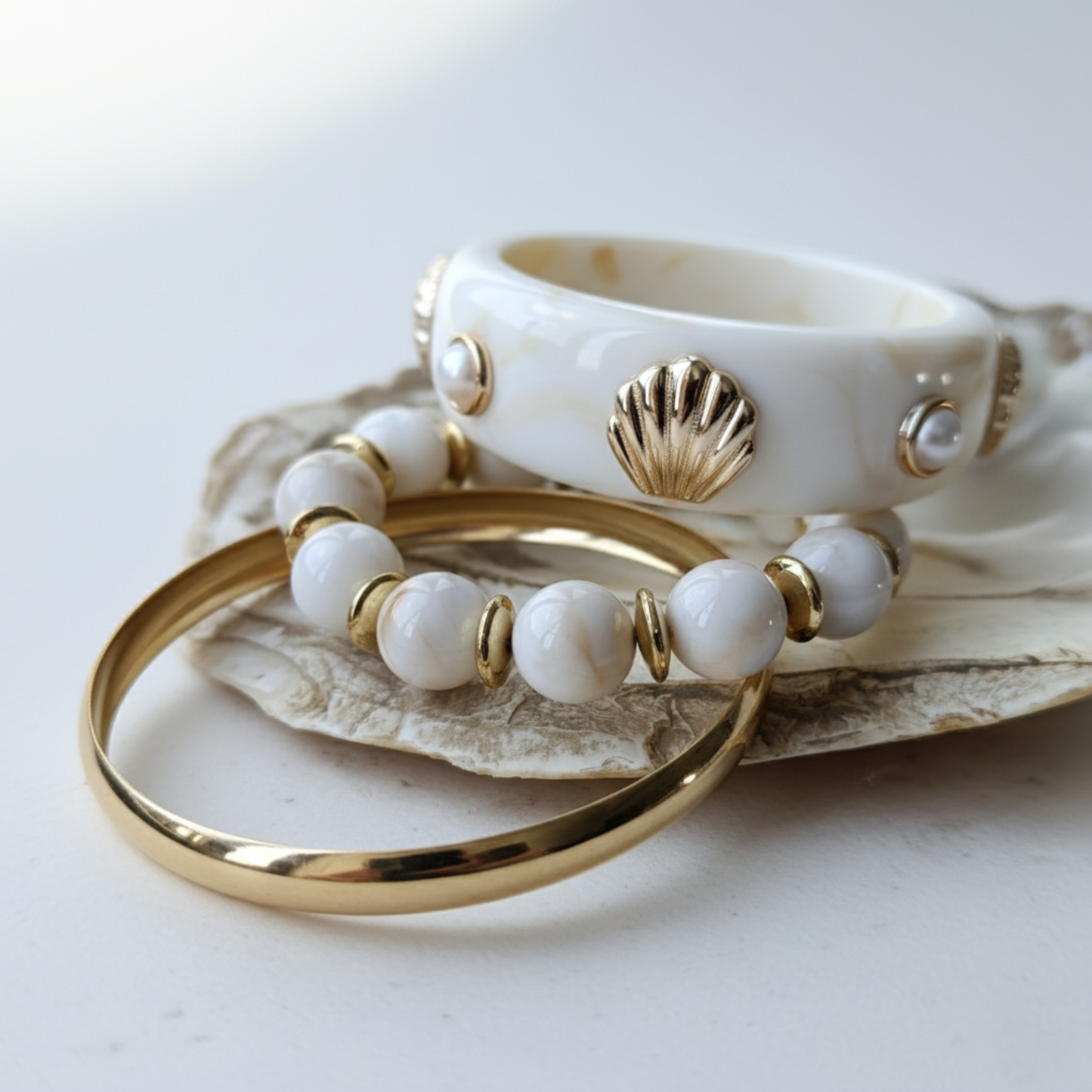 Pulsera triple estilo marino