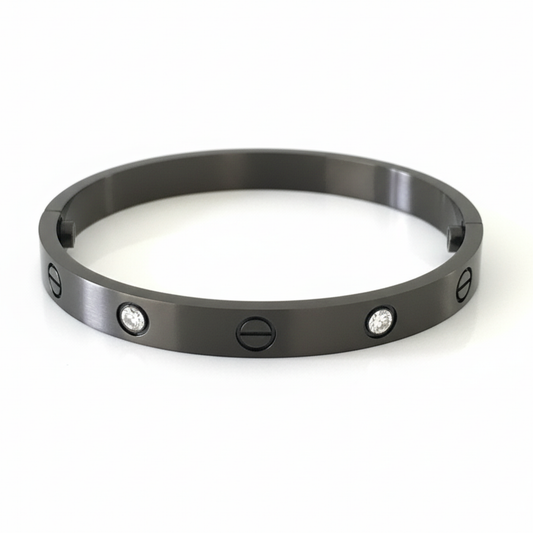 Brazalete Estilo Cartier- Negro