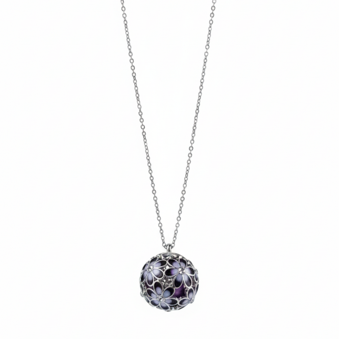 Collar llamador de ángel morado