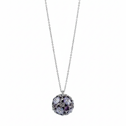 Collar llamador de ángel morado